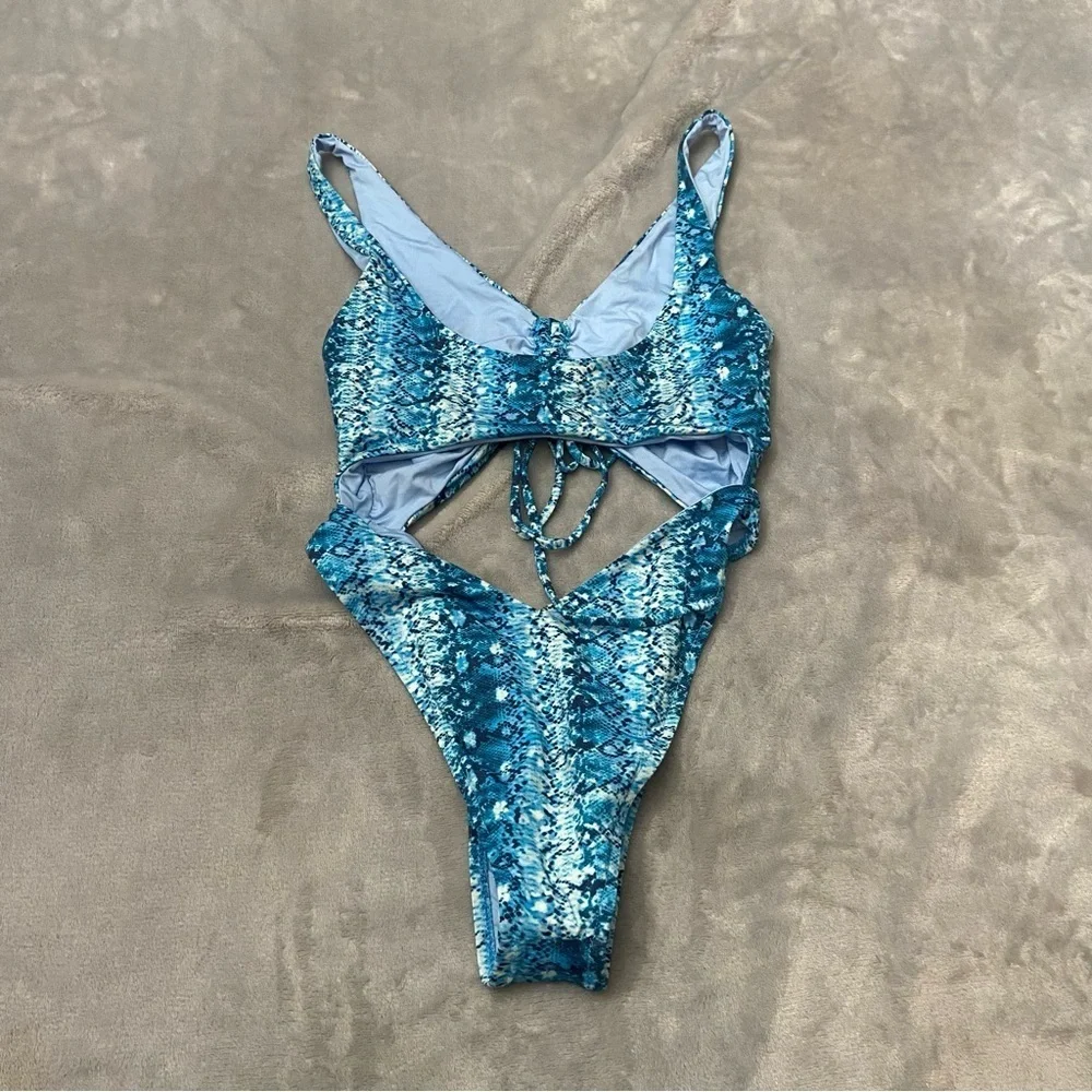 New! Frankie's Bikini's Emma One Piece Swimsuit in Mamba - 27697